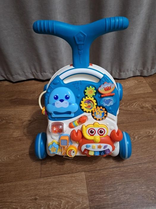 Ходунки-каталка игровой развивающий столик Caretero Spark Turquoise 2