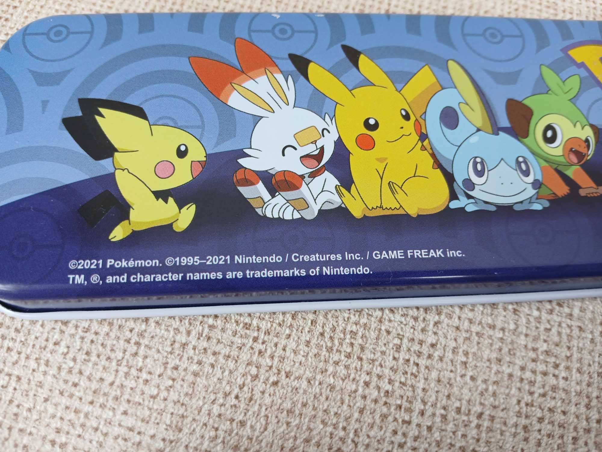 Oryginalny piórnik metalowy Pokemon Piórnik szkolny metalowy
