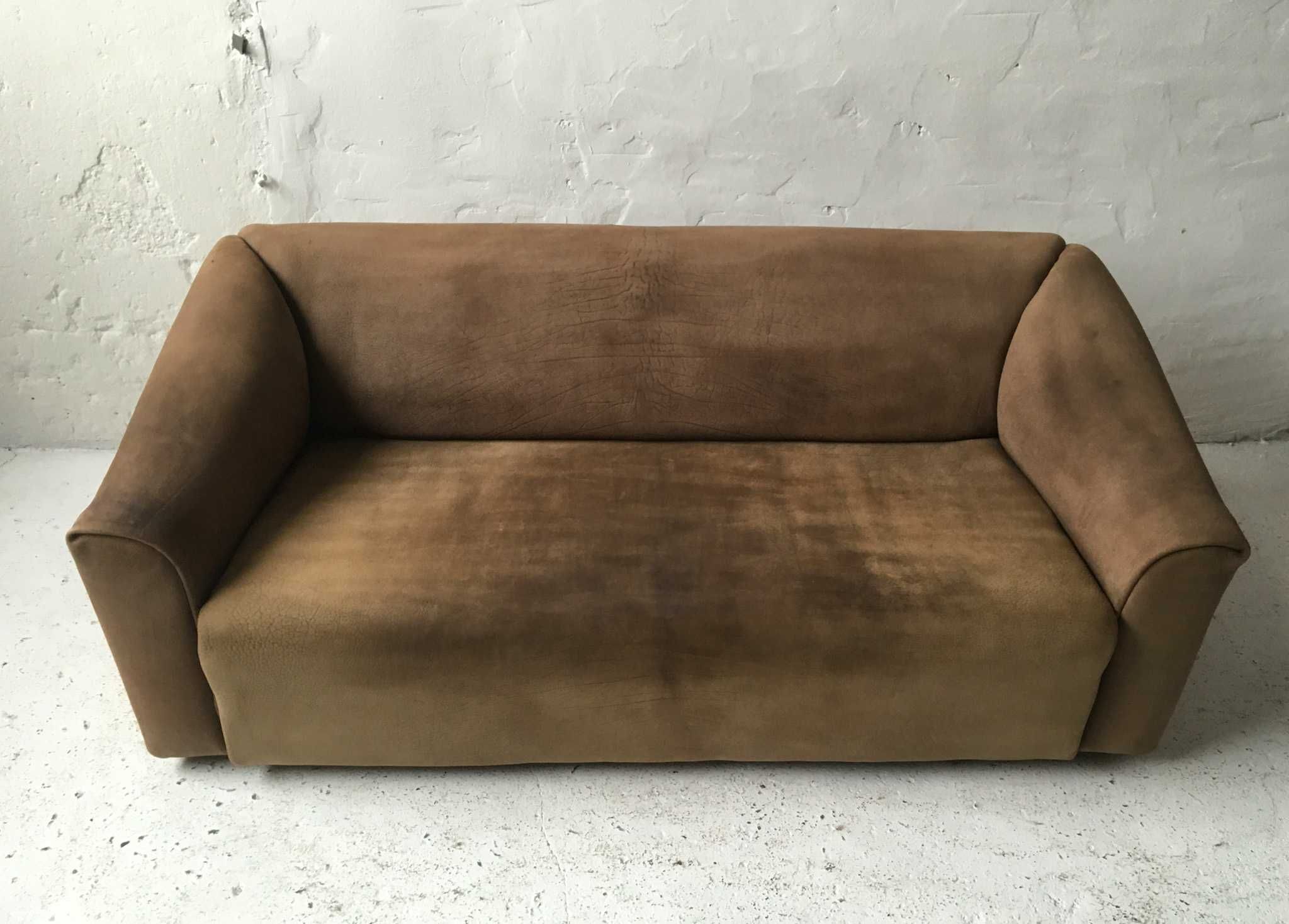 De Sede sofa DS 47 bawola skóra nubukowa lata 70 vintage design