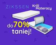 Materac ZIKSSEN 50% taniej - za pół ceny!!! u Króla Materacy