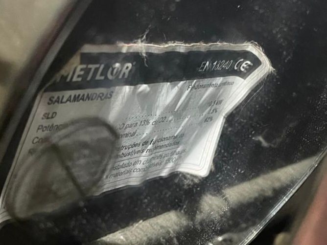 Salamandra Lenha Metlor SLD