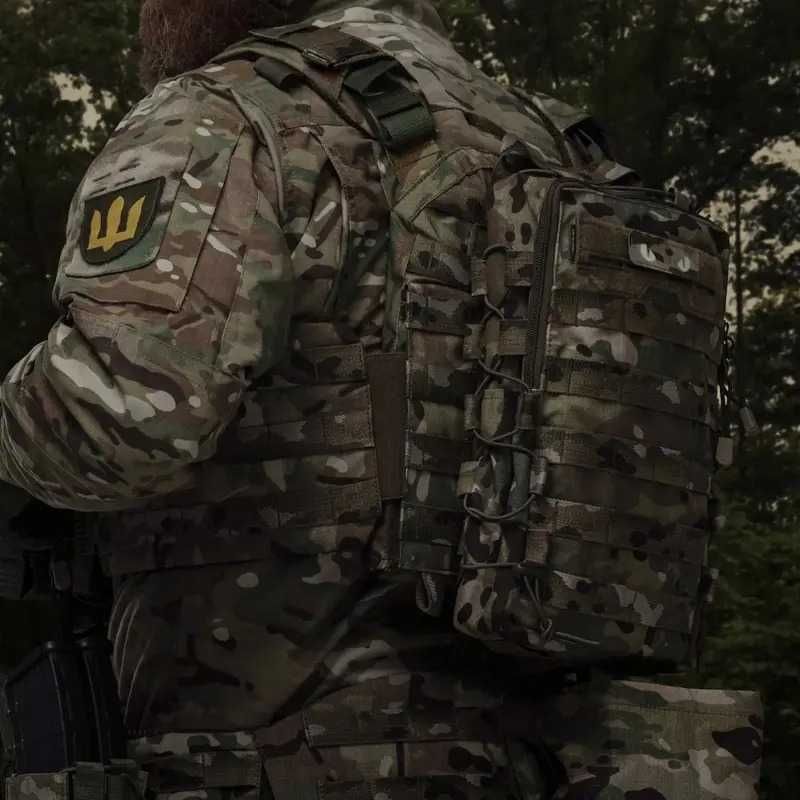 Тактичний рюкзак на 10л до плитоноски на MOLLE Cordura 1000D Мультикам