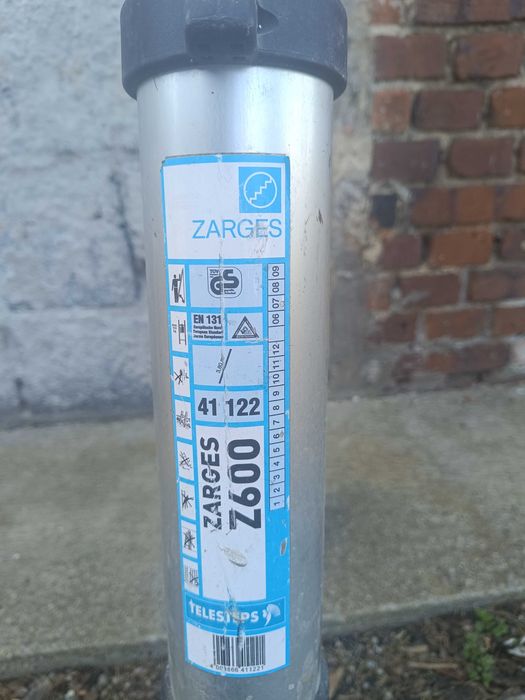 Drabina teleskopowa ZARGES Z600 TELESTEPS 3,80m