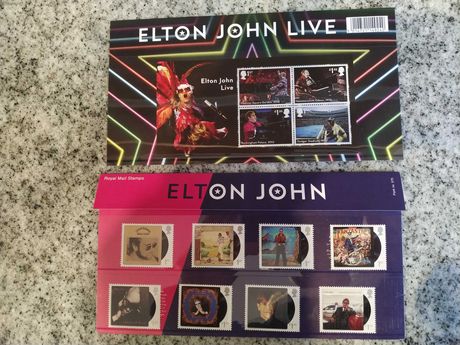 Elton John 8 znaczków plus blok