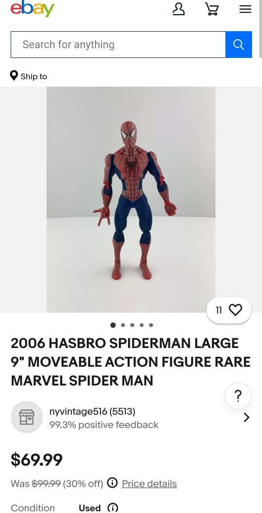 Колекційна екшн-фігурка Spider-Man HASBRO 2006 25см
