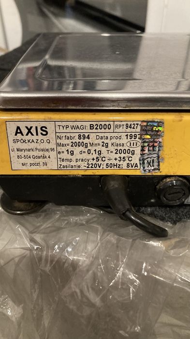 Waga apteczna Axis typ B2000.