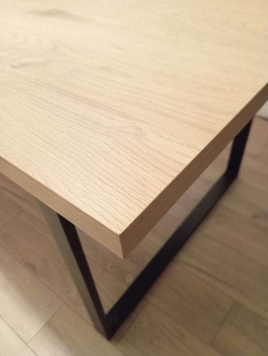 Stół 160x90 czarne metalowe nogi loft