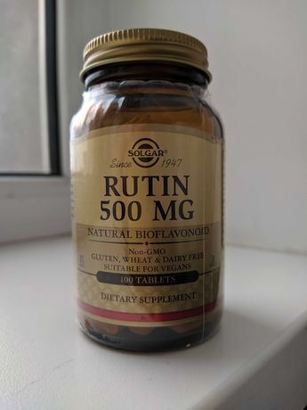 Б/У Рутин 500 мг БАД от Солгар (Rutin Solgar 500 mg)