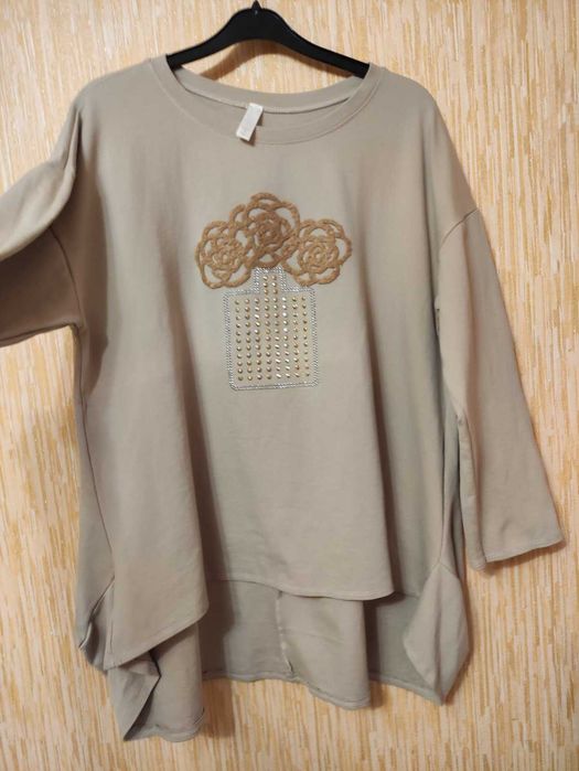 Світшот подовжений туніка жіноча Італія, р.54/ eur 46/2xl