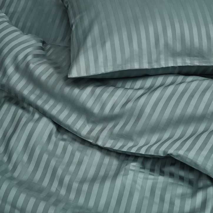 IKEA NATTJASMIN komplet pościeli 200x200 niebieskozielony