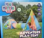 Namiot z Tunelem Mini Matters Do Domu i Ogrodu Tipi Plac Zabaw Nowy
