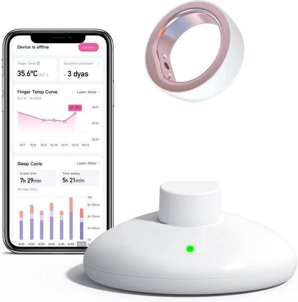 Nowy Pierścień Femometer do śledzenia płodności i owulacji rozmiar 9