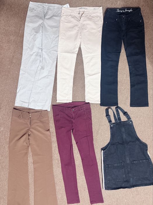 Пакет джинсов и штанов сарафан на 10 11 12 13 лет бесплатно самовывоз