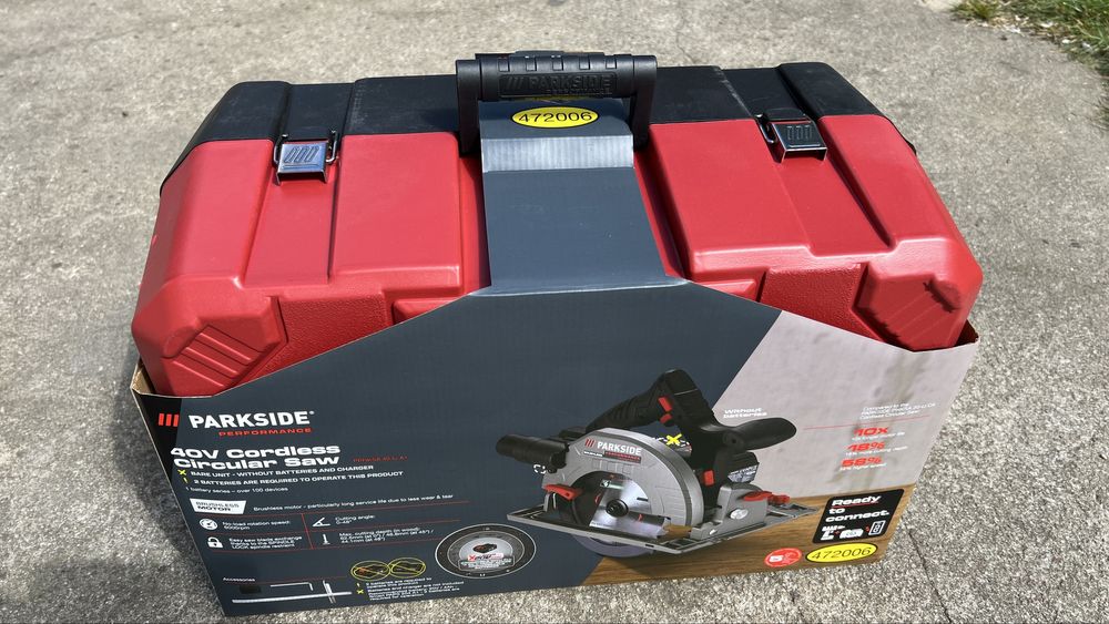 Parkside performance ręczna piła tarczowa 40v