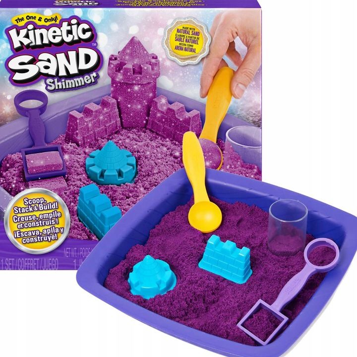 Kinetic Sand Piasek Kinetyczny Brokat Piaskownica