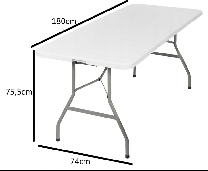 Stół cateringowy turystyczny ogrodowy handlowy skladany