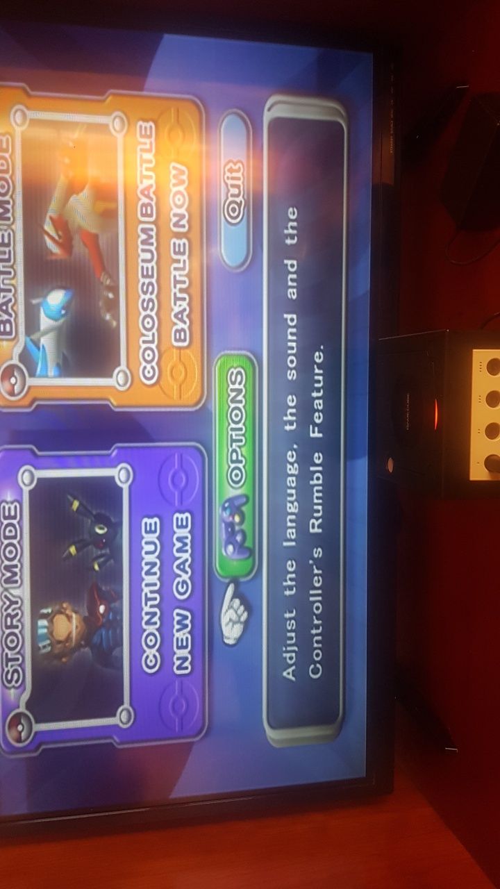 Gamecube preta com cabos + pokemon colosseum sem manual
