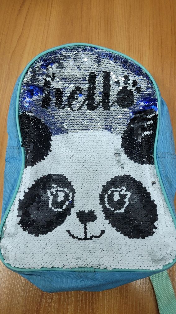 Cekinowy plecak Panda