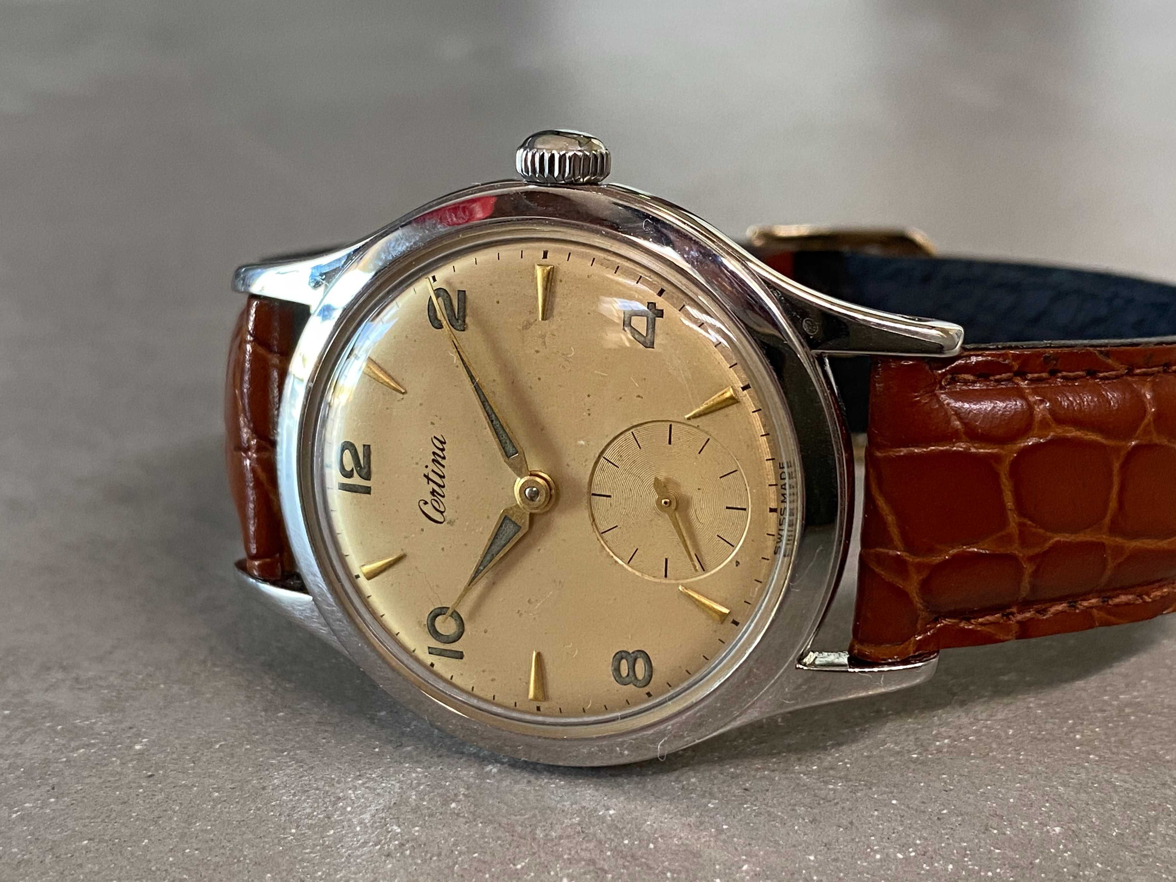 Certina Vintage small seconds Corda Manual, ano 50 impecável