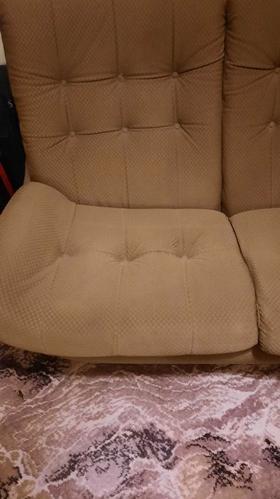 Zestaw wypoczynkowy Atlantis lata 70 vintage PRL Space Age sofa+fotele