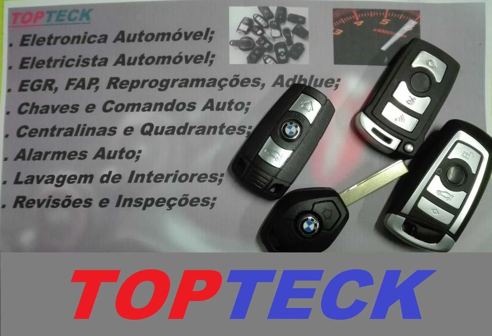 Chaves e Comandos para Viaturas BMW