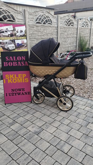 Wózek Adbor czarno-złoty, Sklep -Komis SALON BOBASA
