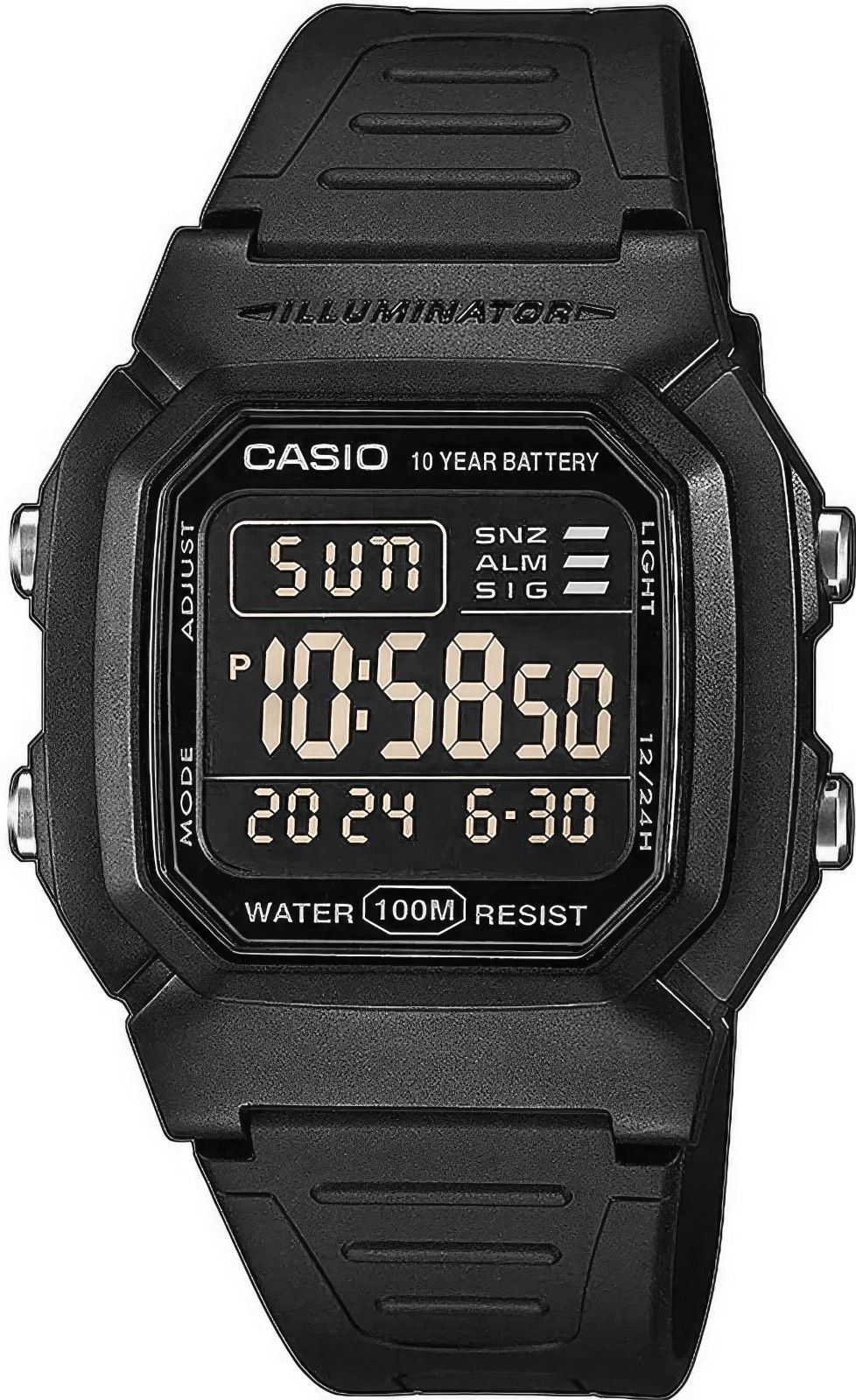 zegarek męski casio w-800h-1bvdf + box