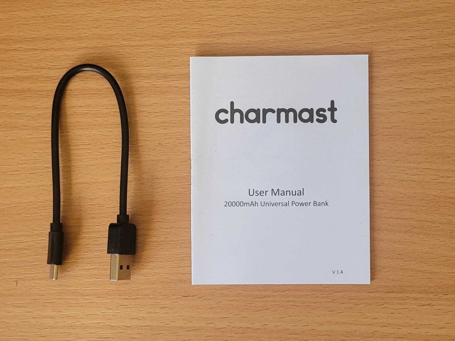 Charmast Power Bank 20000mAh, 22.5W, Indukcja bezprzewodowe ładowanie