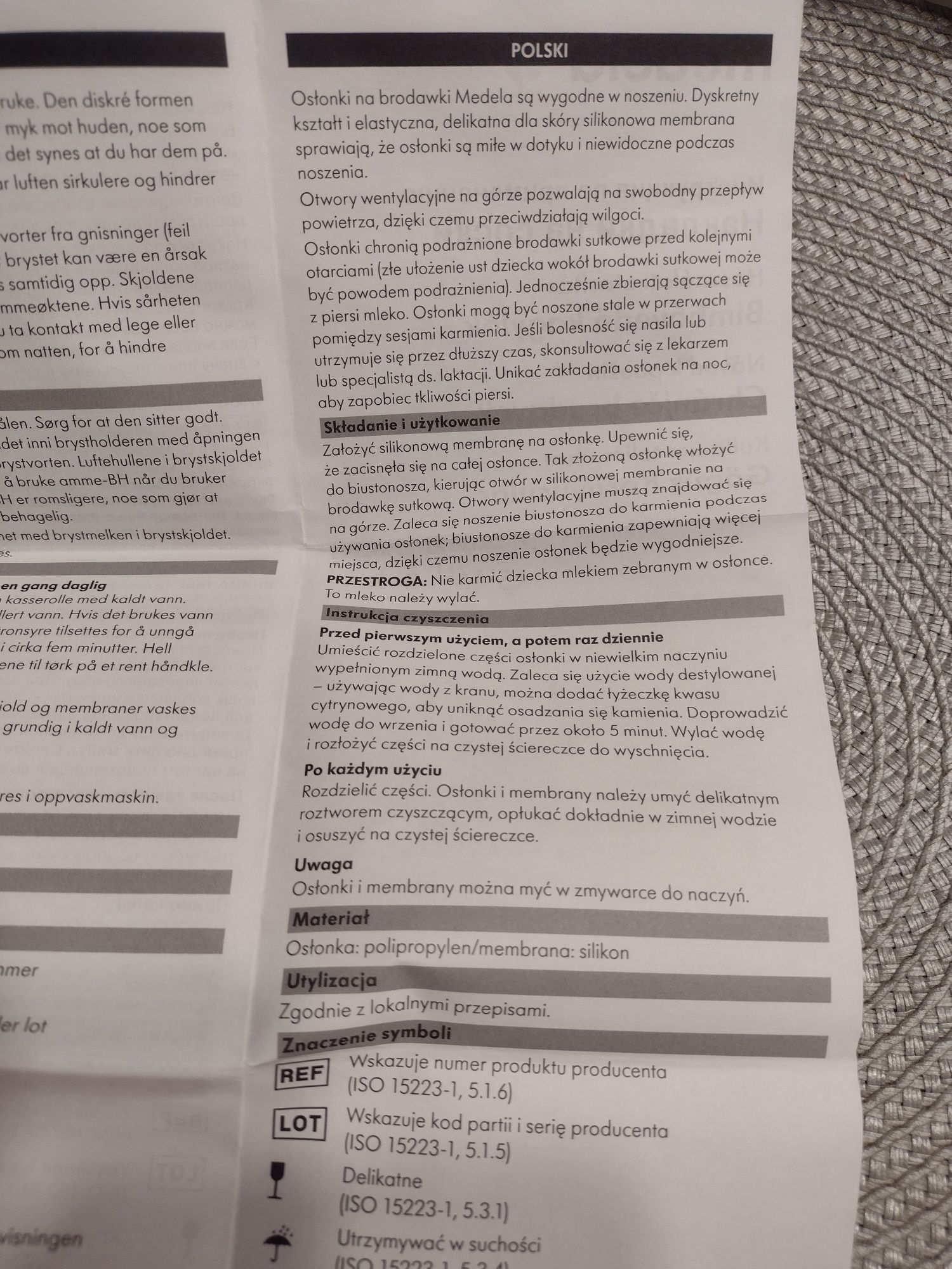 Medela, osłonki na piersi, nakładki na sutki
