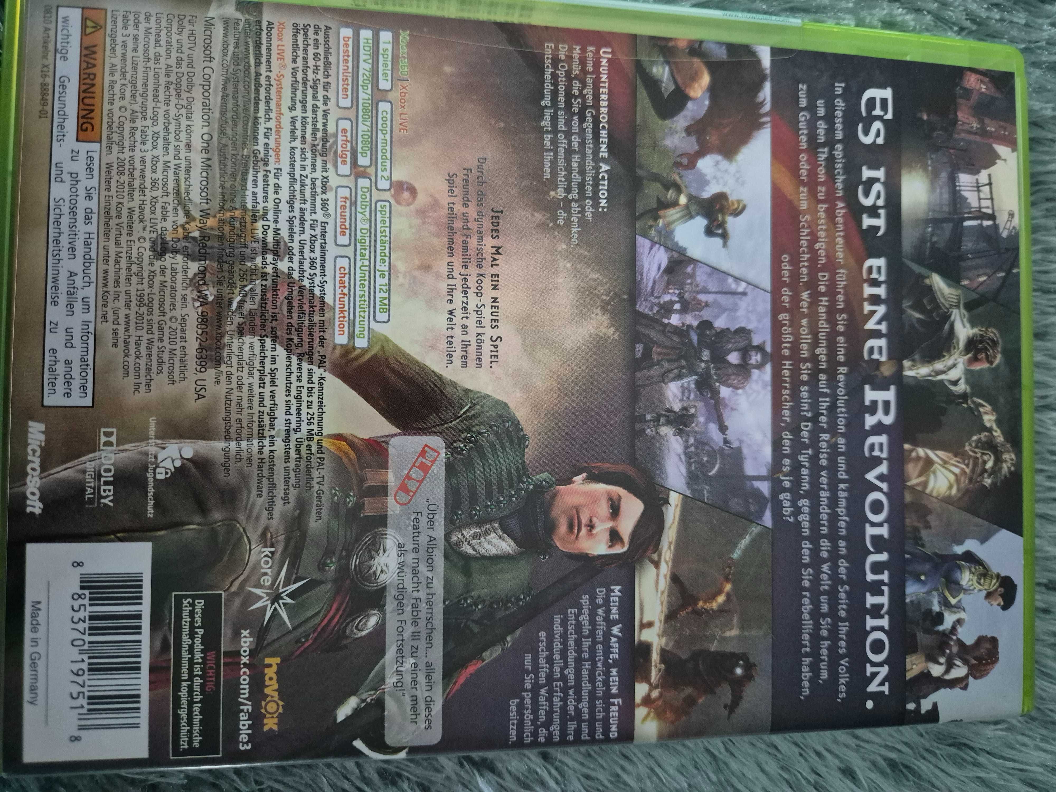 Fable 3 xbox360 gra