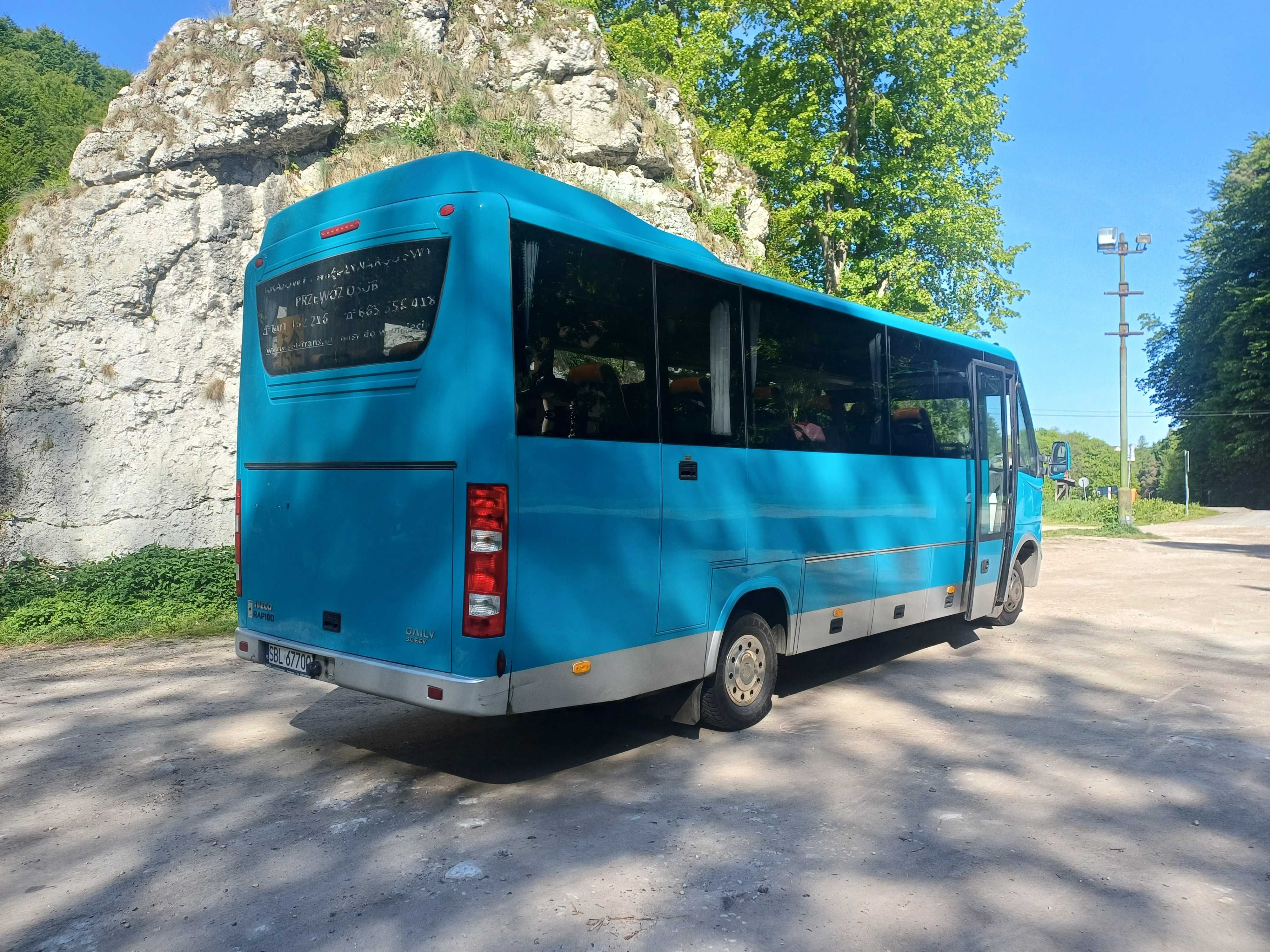 Przewóz osób, kolonie, wczasy, obozy, bus 23, 30 os. kraj i zagranica