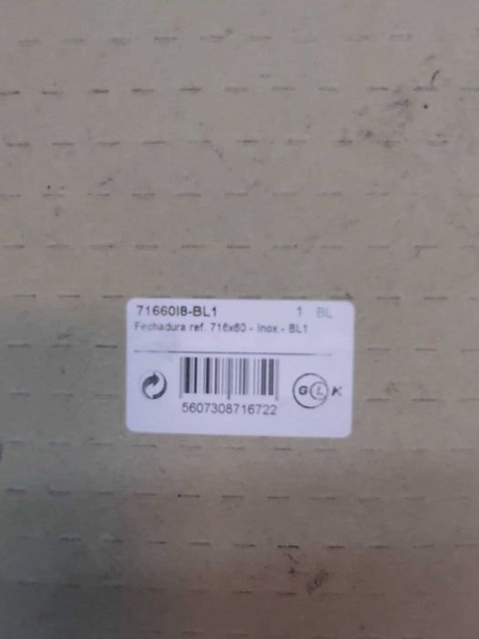 Fechadura de embutir INOX 716X60MM