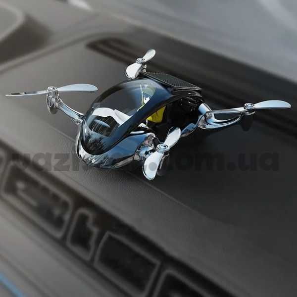 Премиум ароматизатор ДРОН на солнечной батарее с крутящимися лопастями