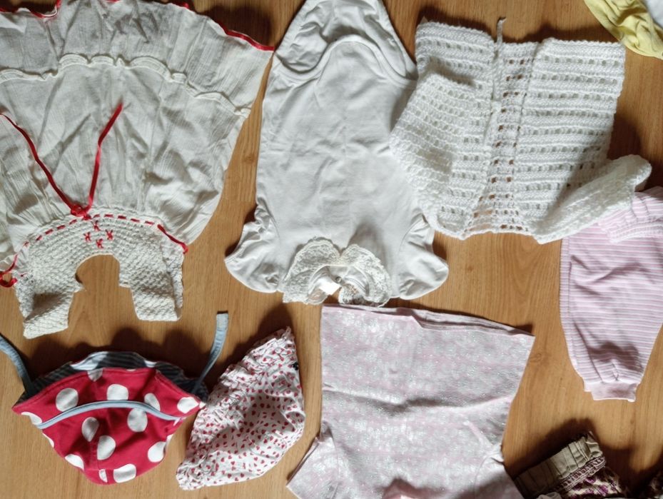 Paka ubrań dla dziewczynki r.74-86