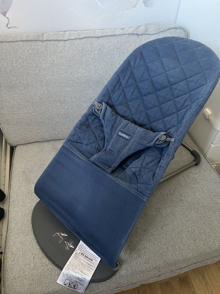 BABYBJORN - leżaczek BLISS Woven - Granatowy