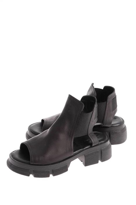 Босоніжки estello чорні/ кожа