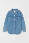 Стильная джинсовая рубашка от H&M. Эйч энд Эм. Куртка. Джинс.