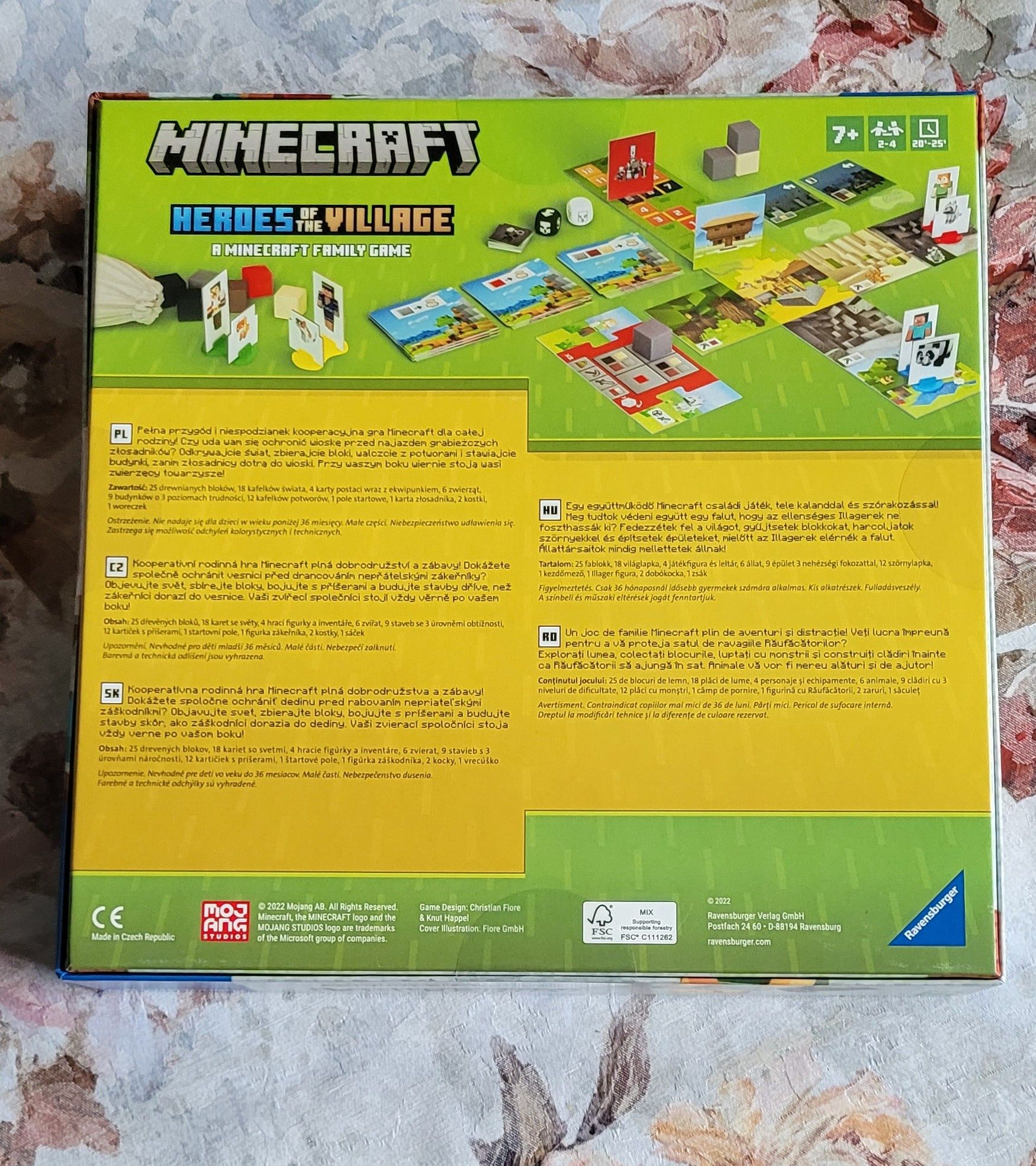 Gra planszowa Ravensburger Minecraft dla dzieci: Uratuj wioskę