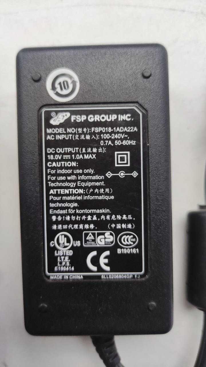 Блок питания FSP018-1ADA22A 18 V 1 A