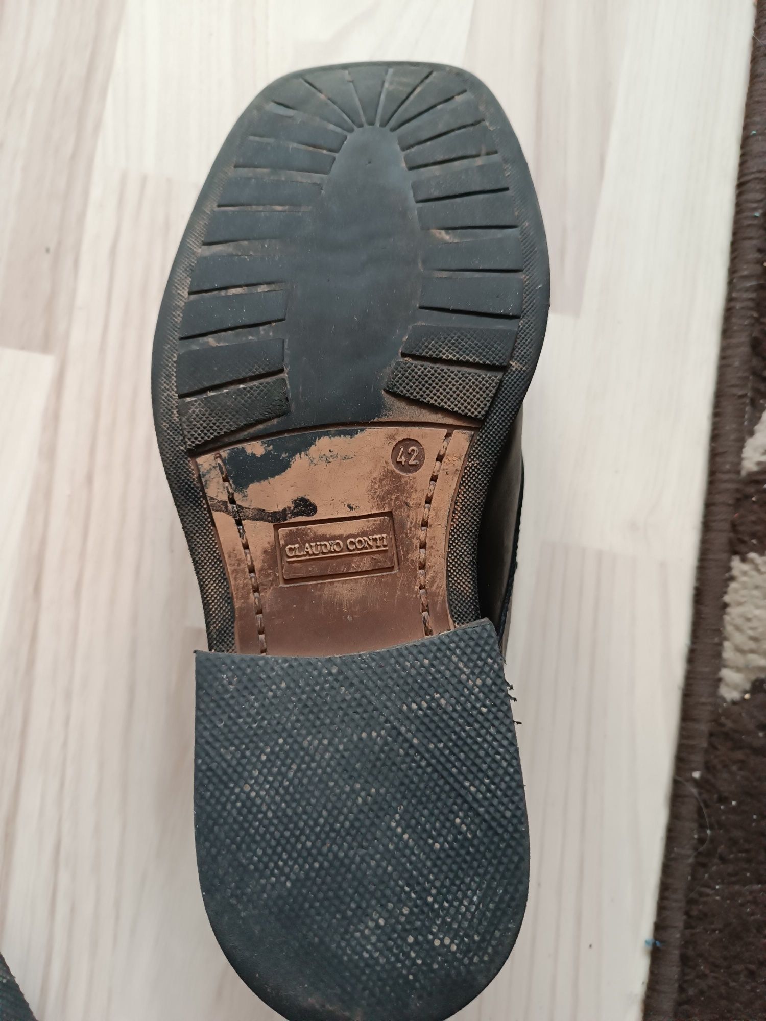 Skórzane buty męskie,mokasyny (28cm), Łódź