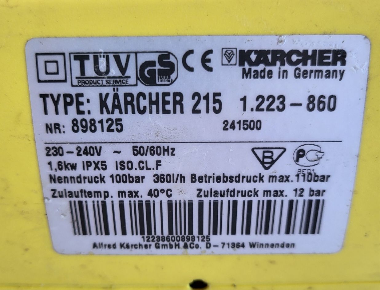 Myjka Karcher K 215 jak K2 100 bar