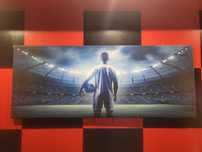 Duży obraz - piłkarz na stadionie | stadion