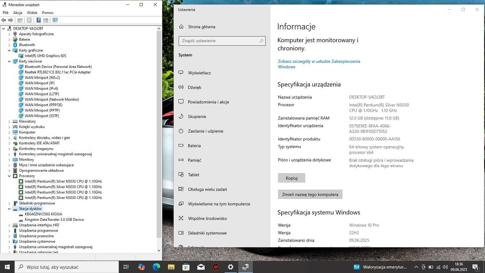 Duży 17` HP  IntelSilver/12GbDDR/SSD256/NowaBateria