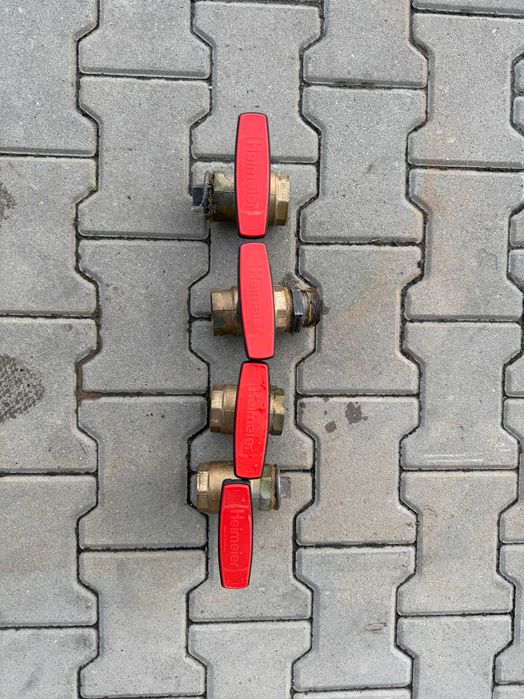 Zawór kulowy HEIMEIER 1 1/2'' (6/4 ")  Komplet 4 sztuki