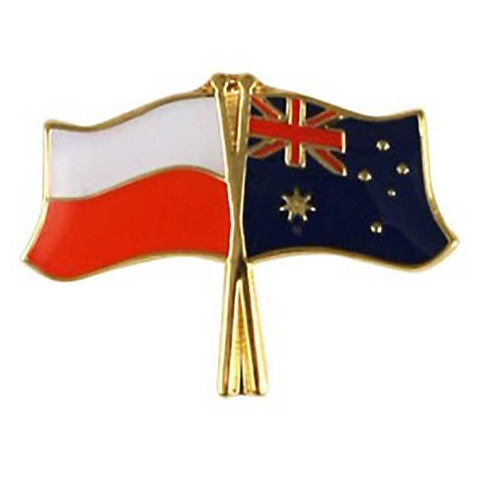 Przypinka pin wpinka flaga Polska-Australia