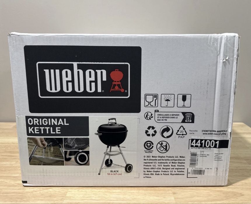 Супер гриль Weber Original 47 см оригінал за супер ціною