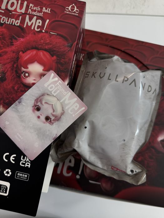 Колір на вибір Оригінал Skullpanda You Found Me labubu pop mart
