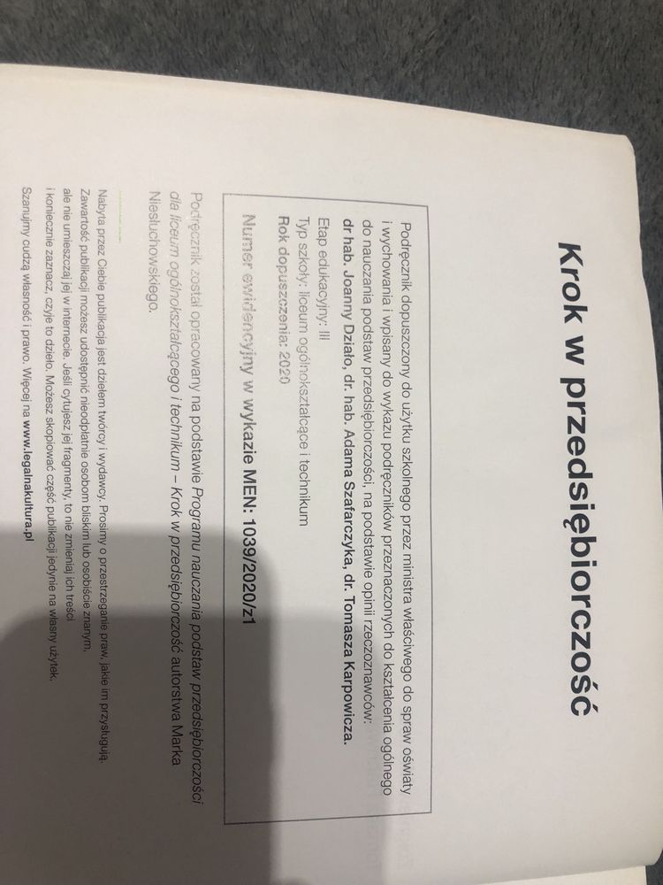 Podręcznik krok w przedsiębiorczość