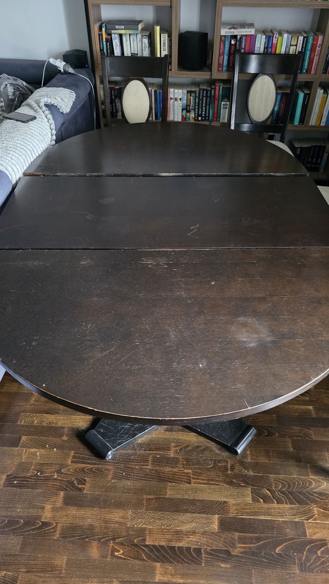 Stół z litego drewna, rozkładany, Swarzędz