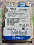 disco interno sata 2,5" de 750gb WD sem anomalia